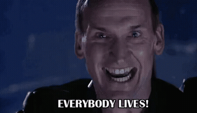 Man Smiling Saying Everybody Lives GIF