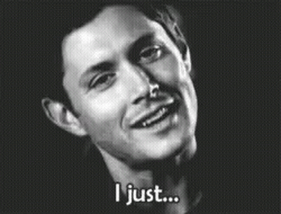 Man Smiling Saying I Can't Black And White GIF
