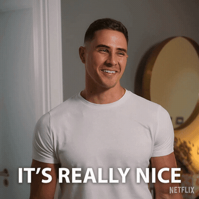 Man Smiling Saying It's Really Nice Netflix GIF