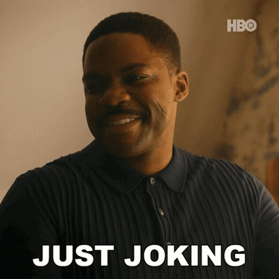 Man Smiling Saying Just Joking GIF