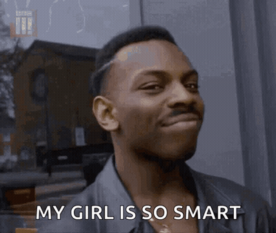 Man Smiling Saying My Girl Is So Smart GIF