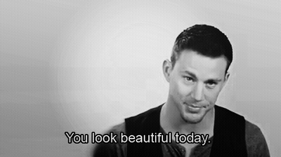 Man Smiling Saying You Look Beautiful Today GIF