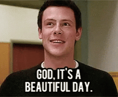 Man Smiling Says Beautiful Day GIF