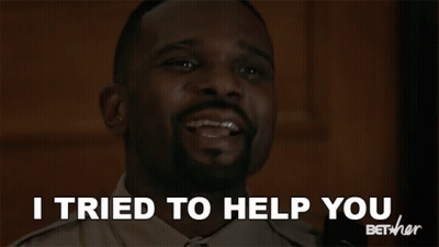 Man Smiling Says I Tried To Help You Bet Her GIF