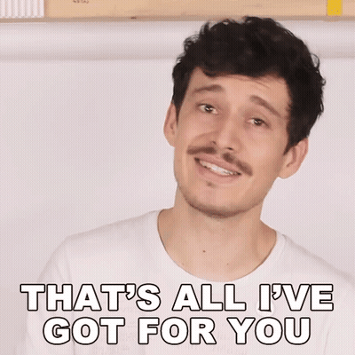 Man Smiling Says That's All I Have GIF
