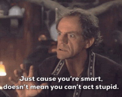 Man Smiling With Always Thinking Behind Him GIF