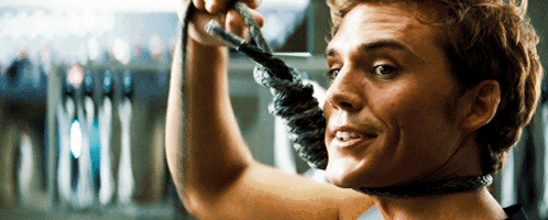 Man Smiling With Rope Around Neck GIF