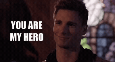 Man Smiling You Are My Hero GIF