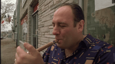 Man Smoking Cigar GIF
