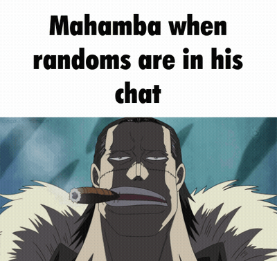 Man Smoking Cigar Saying Mahamba When Randoms In Chat GIF