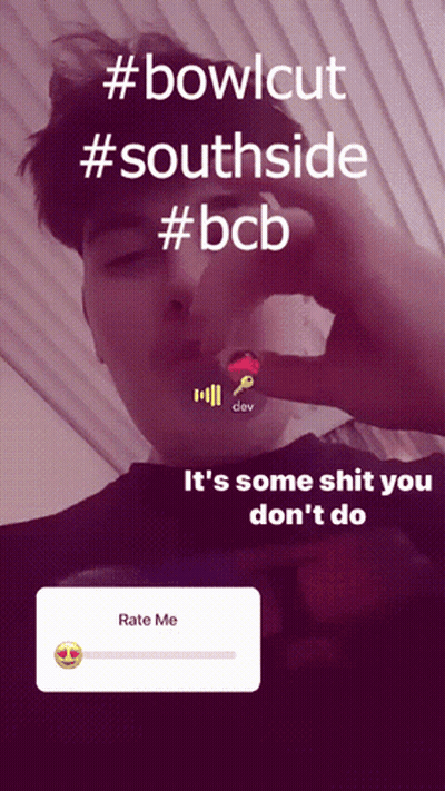 Man Smoking Cigarette #Bowlcut #Southside #Bcb GIF