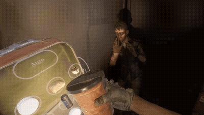 Man Smoking Cigarette In Dark Room GIF