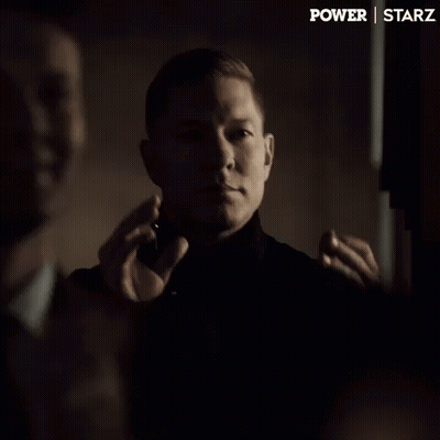 Man Smoking Cigarette In Dark Room Power Starz GIF