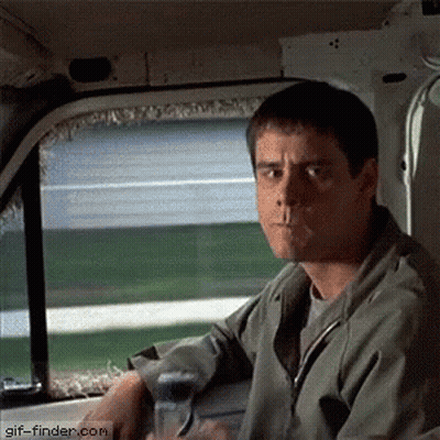 Man Smoking Cigarette In Van GIF