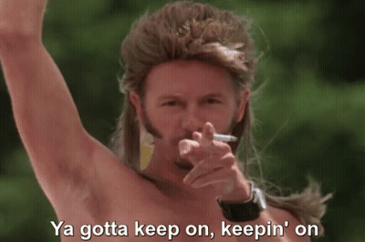 Man Smoking Cigarette Keep On Keepin On GIF