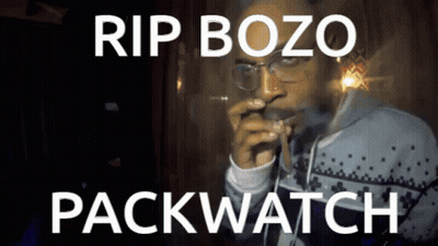 Man Smoking Cigarette Rip Bozo Packwatch GIF