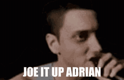 Man Smoking Cigarette Says Joe It Up Adrian GIF