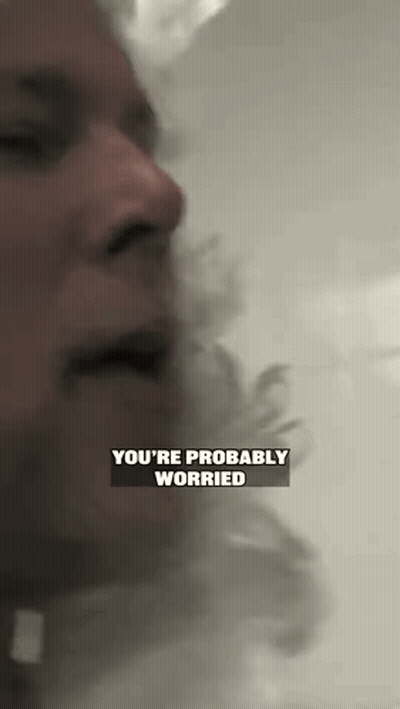 Man Smoking Cigarette You're Probably Worried GIF