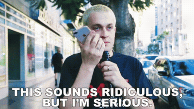 Man Smoking E-Cigarette And Talking GIF