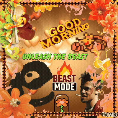 Man Smoking Good Morning Unleash The Beast Beast Mode GIF