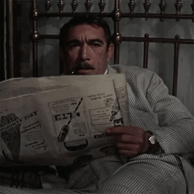 Man Smoking Pipe Holding Gun GIF