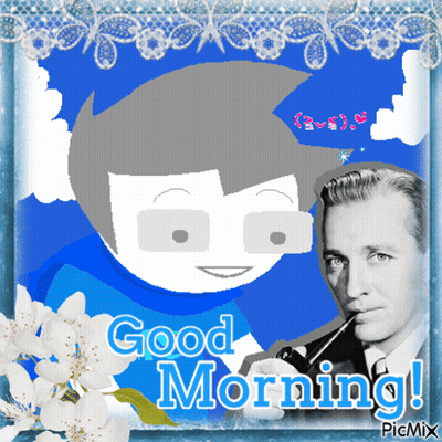 Man Smoking Pipe Saying Good Morning GIF