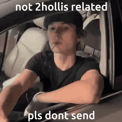Man Smoking While Driving Saying Not 2Hollis Related Pls Dont Send GIF