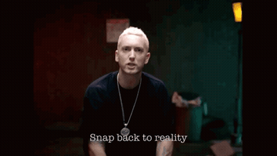 Man Snap Back To Reality GIF