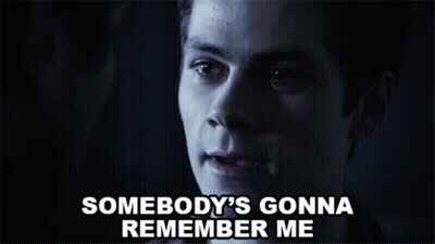 Man Somebody's Gonna Remember Me GIF