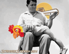 Man Spanking Rooster Meme GIF