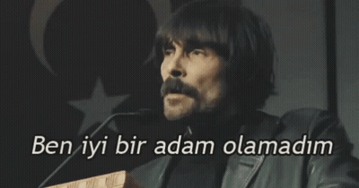 Man Speaking Into Microphone Ben Iyi Bir Adam Olamadim GIF