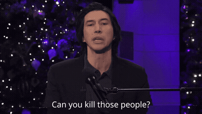 Man Speaking Into Microphone Saying Can You Kill Those People GIF