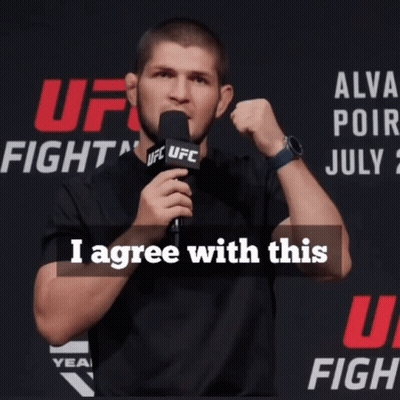 Man Speaking Into Microphone Saying I Agree With This GIF