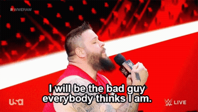 Man Speaking Into Microphone Saying I Will Be The Bad Guy Everybody Thinks I Am GIF