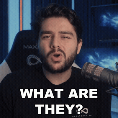 Man Speaking Into Microphone Saying What Are They GIF