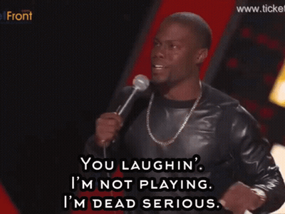 Man Speaking Into Microphone Saying You Laughed GIF