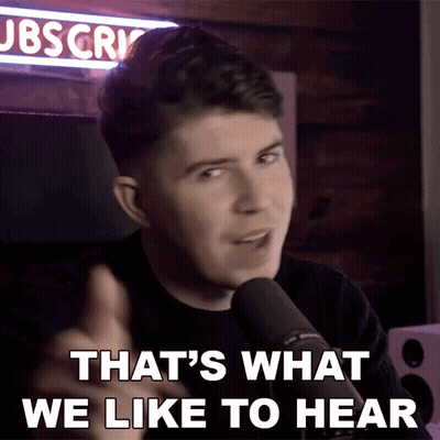 Man Speaking Into Microphone Says What We Like GIF