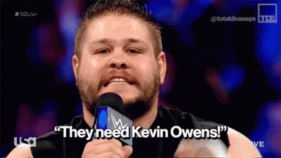 Man Speaking Into Microphone They Need Kevin Owens GIF