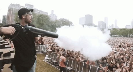 Man Spraying Fog GIF