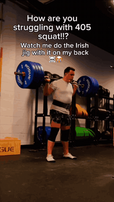 Man Squatting Barbell Nah That's Not Good GIF
