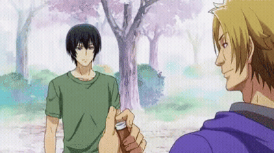 Man Squatting By Sall All Sign GIF
