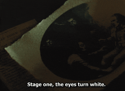Man Stage One The Eyes Turn White GIF