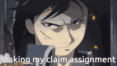 Man Staking My Claim Assignment GIF