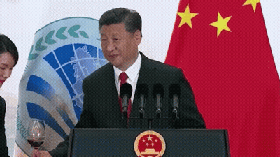 Man Standing At Podium With Wine GIF