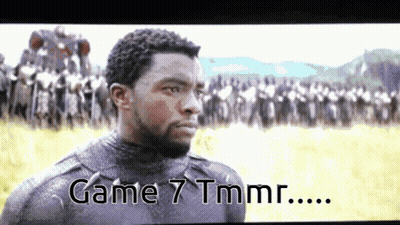 Man Standing Before Crowd With Game 7 Tmmr GIF