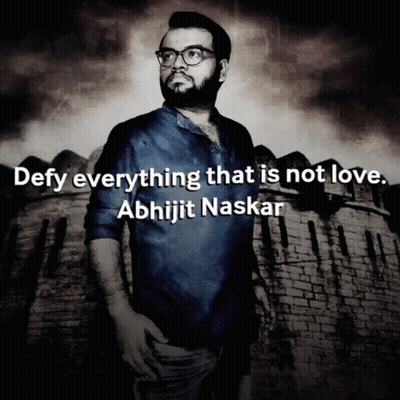 Man Standing Before Defy Everything Not Love GIF
