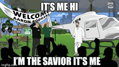 Man Standing Before Helicopter Saying It's Me Hi GIF