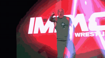 Man Standing Before Img Wrestl Sign GIF