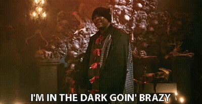 Man Standing Before Skull Pile I M In The Dark GIF