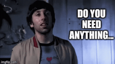 Man Standing By Sign Saying Do You Need Anything GIF